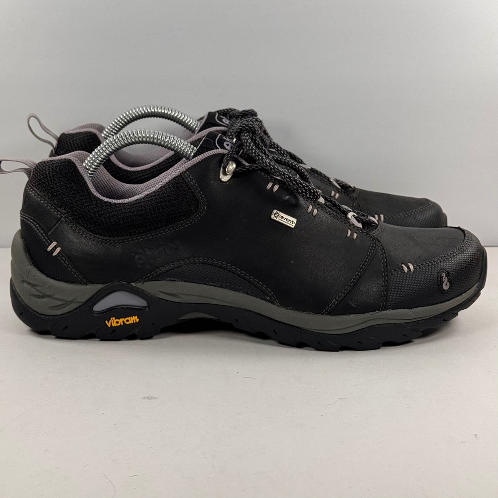 Ahnu Sugarpine eVent Waterproof Hiking Shoes Black Womens 10.5 AF2341BLK Vibram